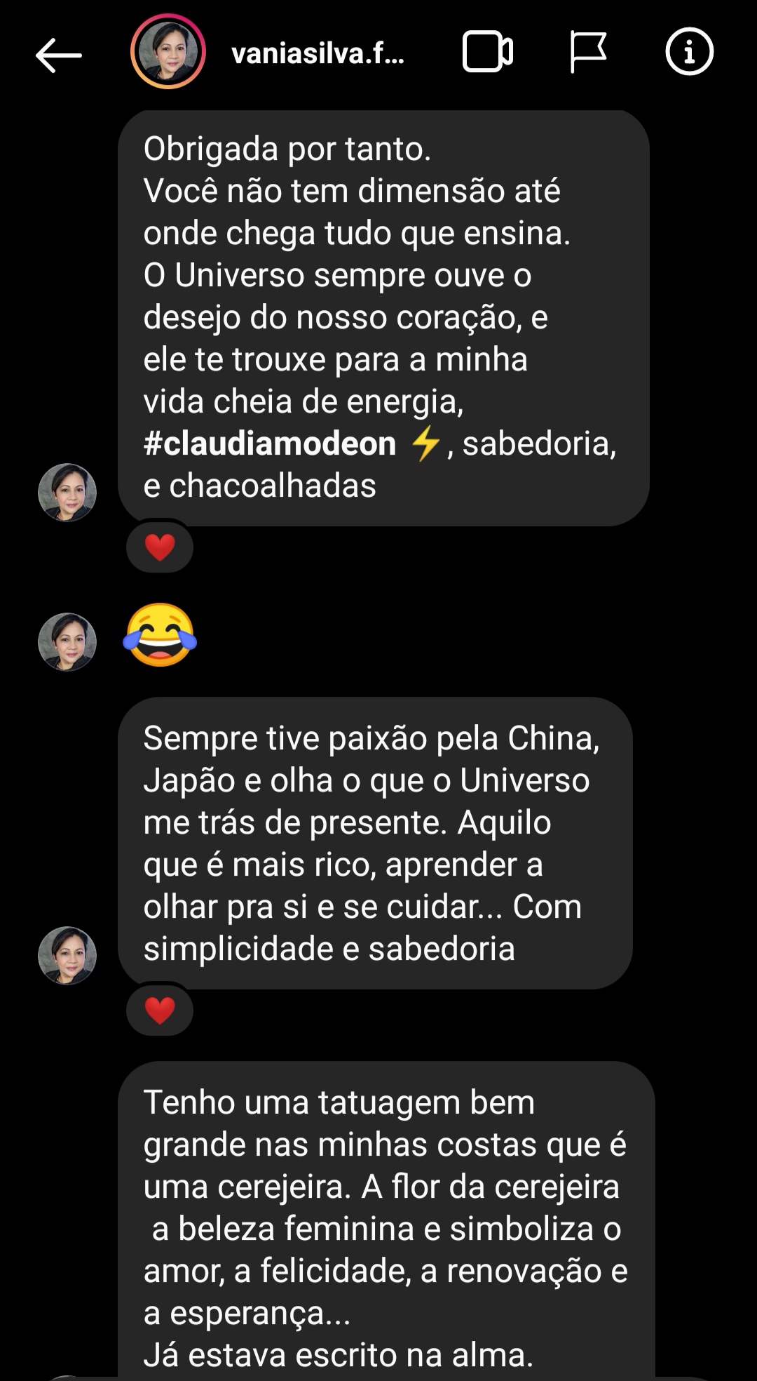 Depoimento das alunas 7