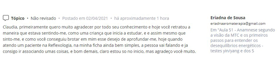 Depoimento das alunas 9